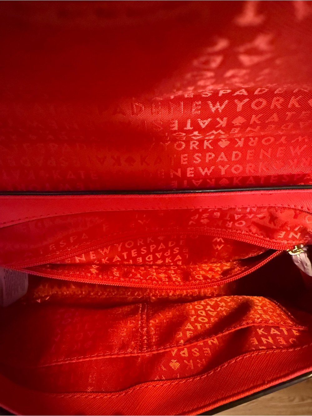 NWOT Kate Spade Newbury Lane Brynlee Satchel Crossbody Bag Geranium Red - Picture 8 of 12